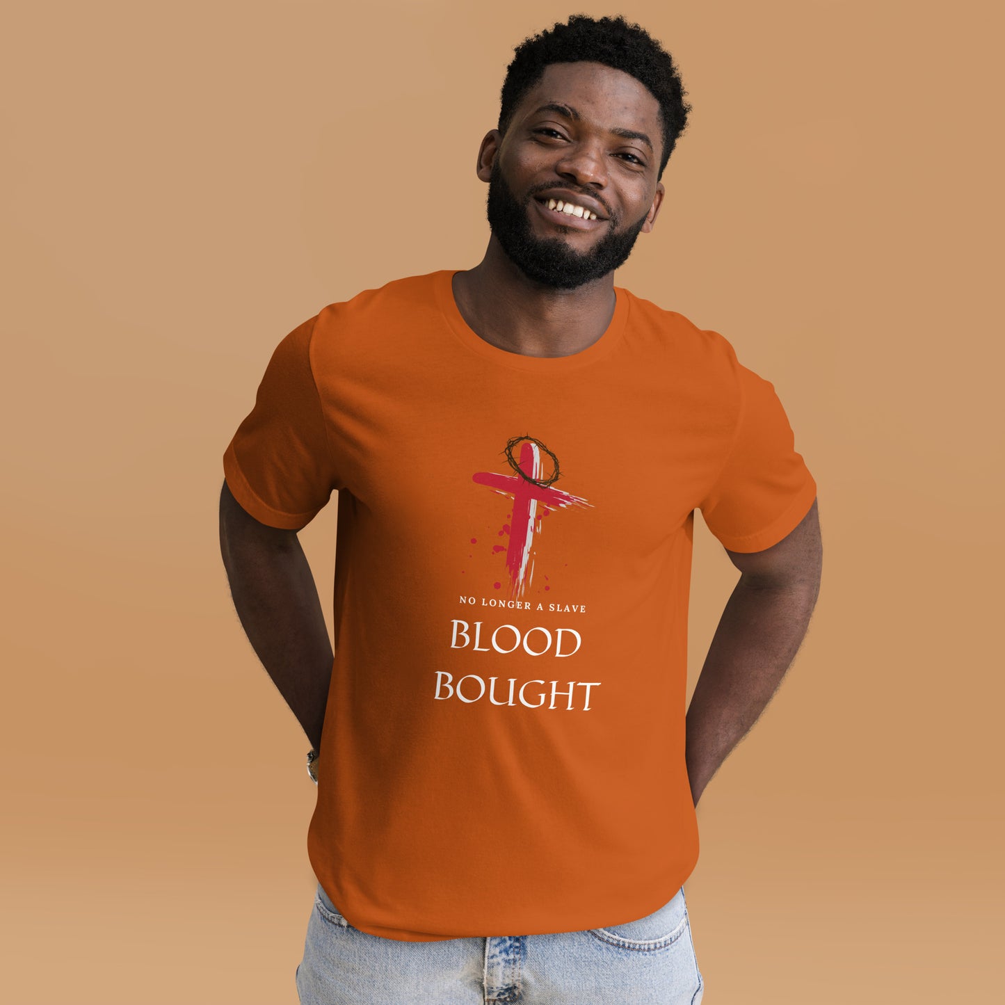 Blood Bought Tee-White