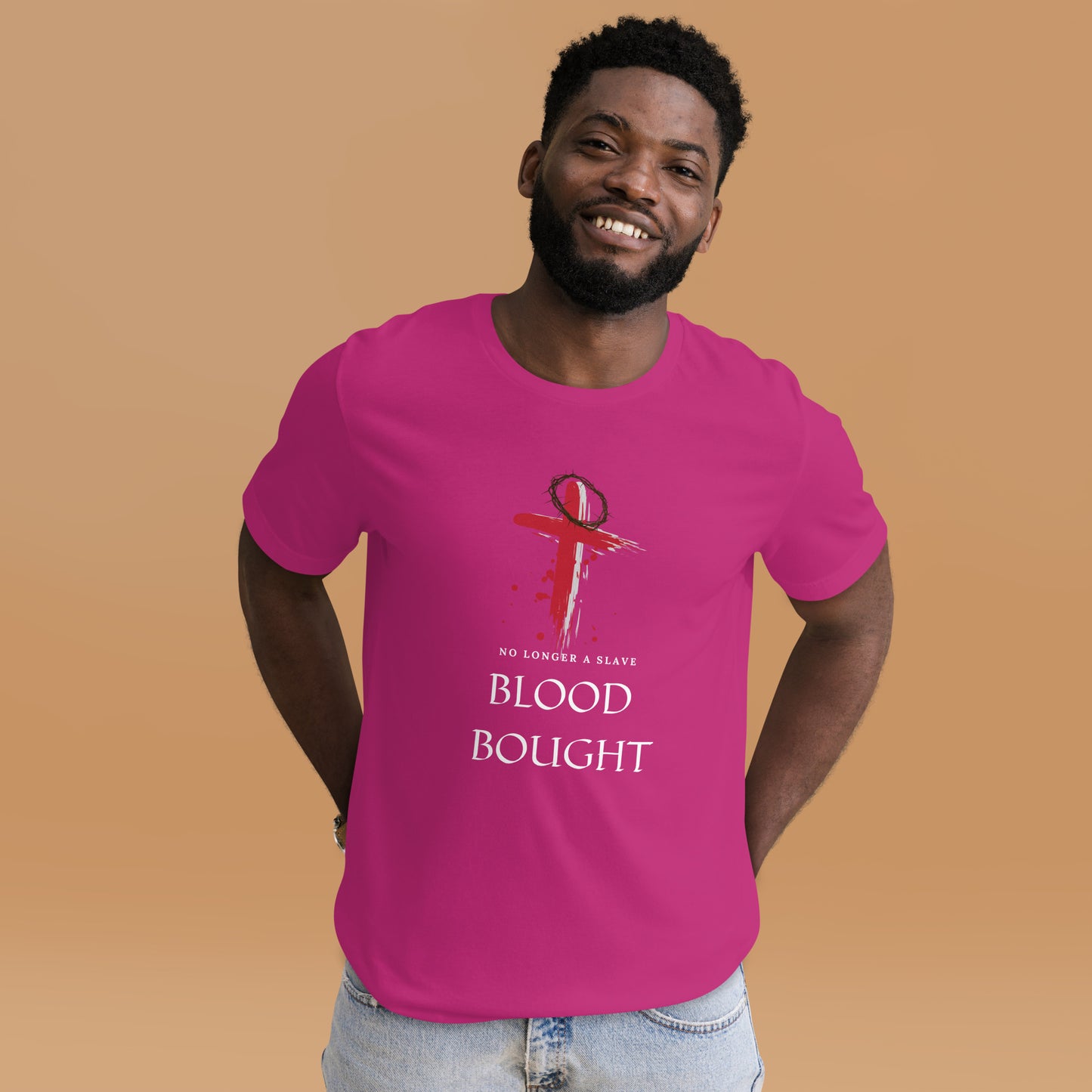 Blood Bought Tee-White