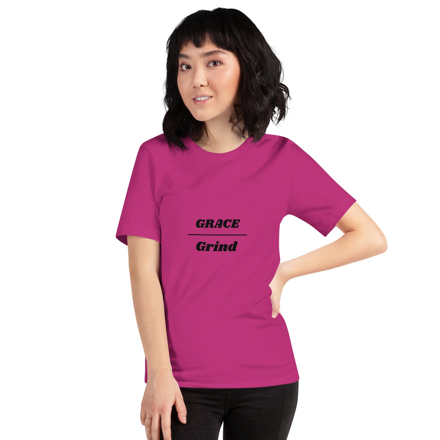 Grace Over Grind Unisex Tee-BLK