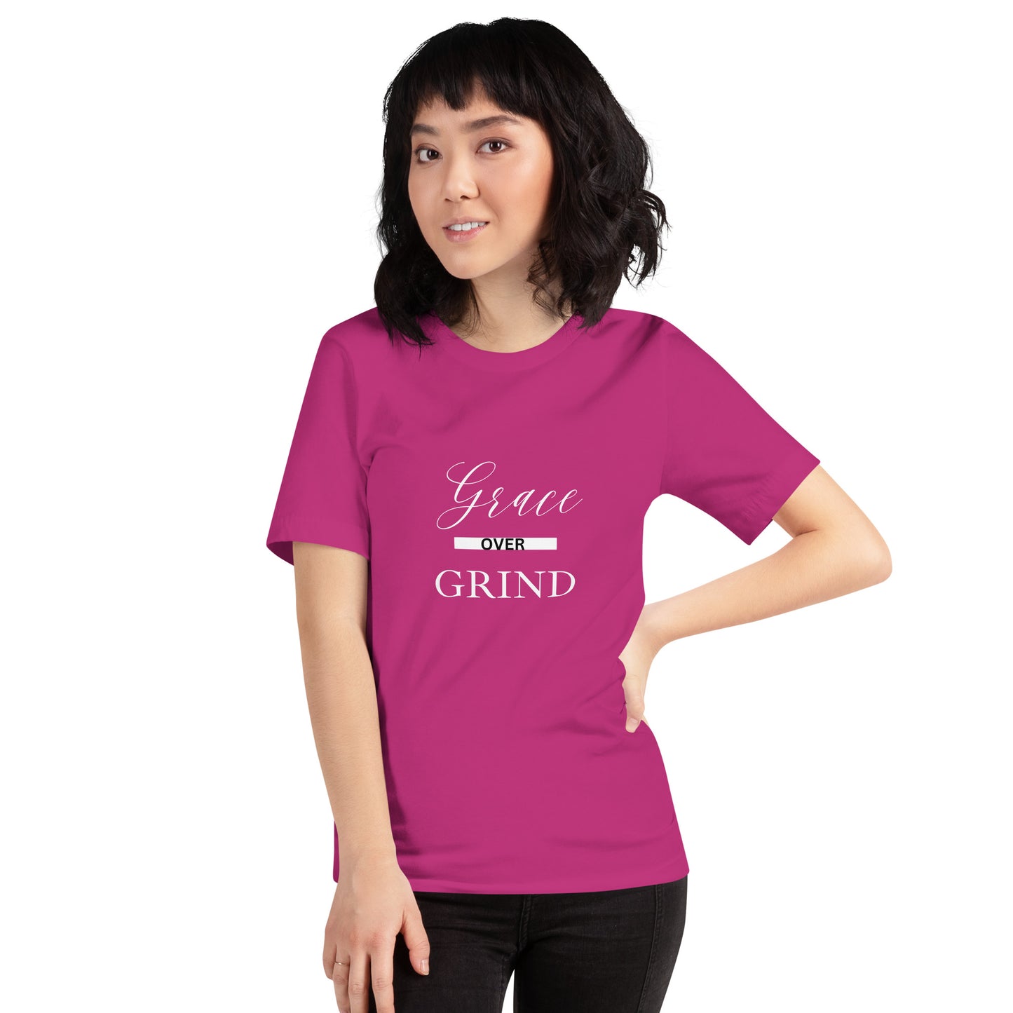 Grace Over Grind-WHT