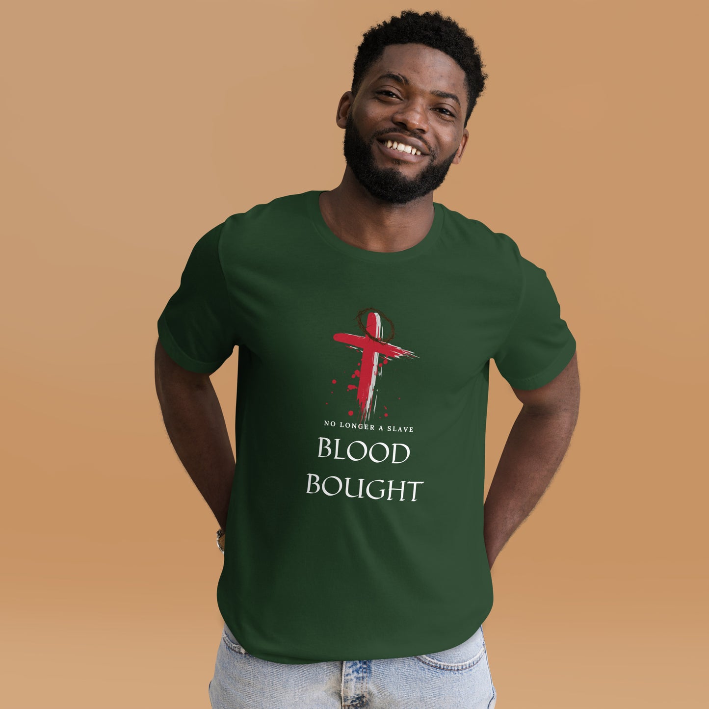 Blood Bought Tee-White