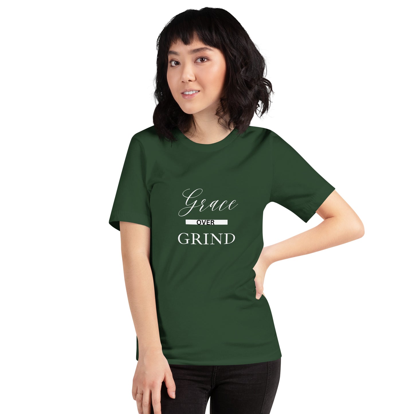 Grace Over Grind-WHT