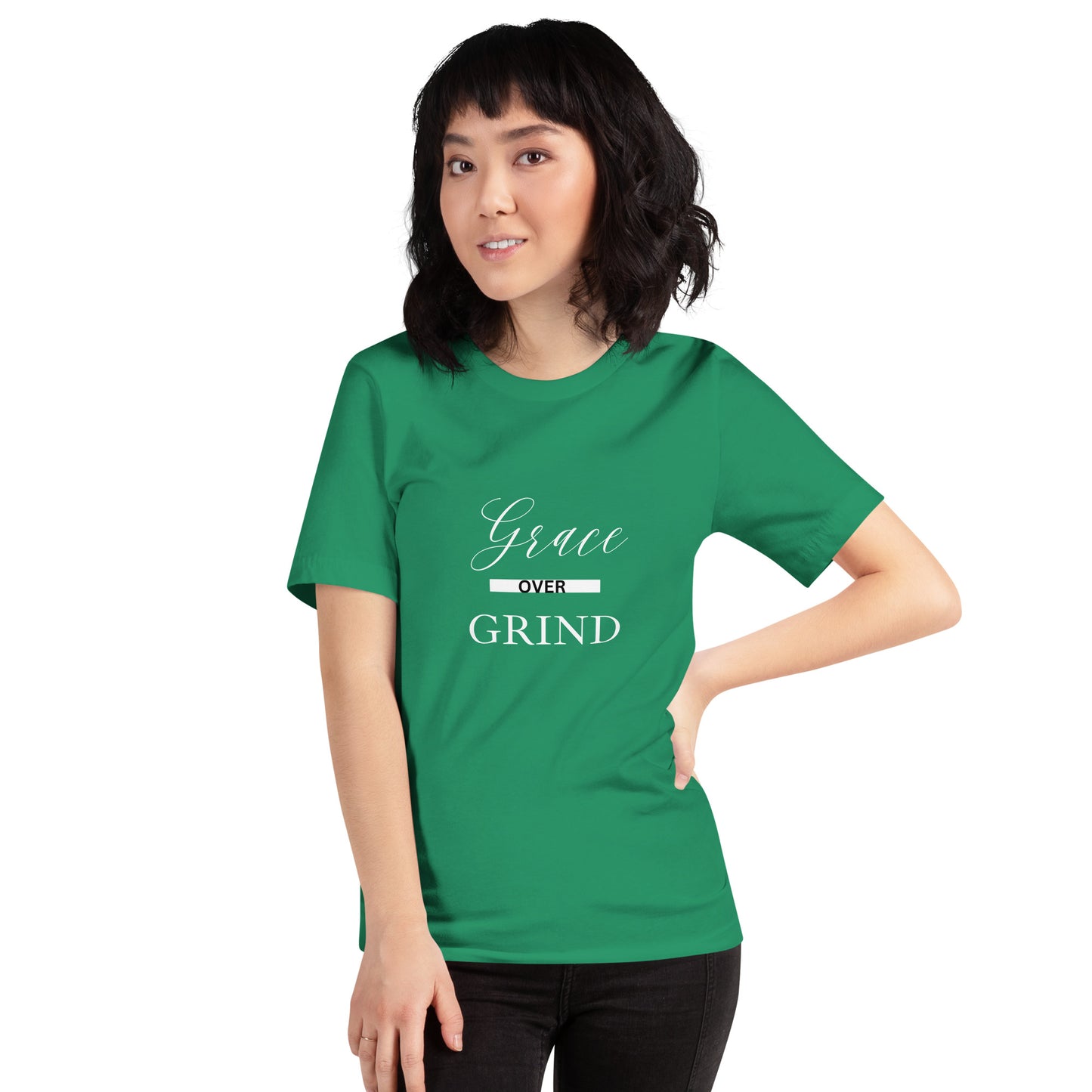 Grace Over Grind-WHT