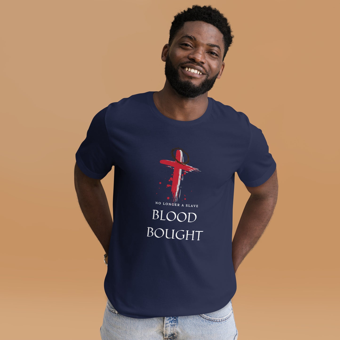 Blood Bought Tee-White