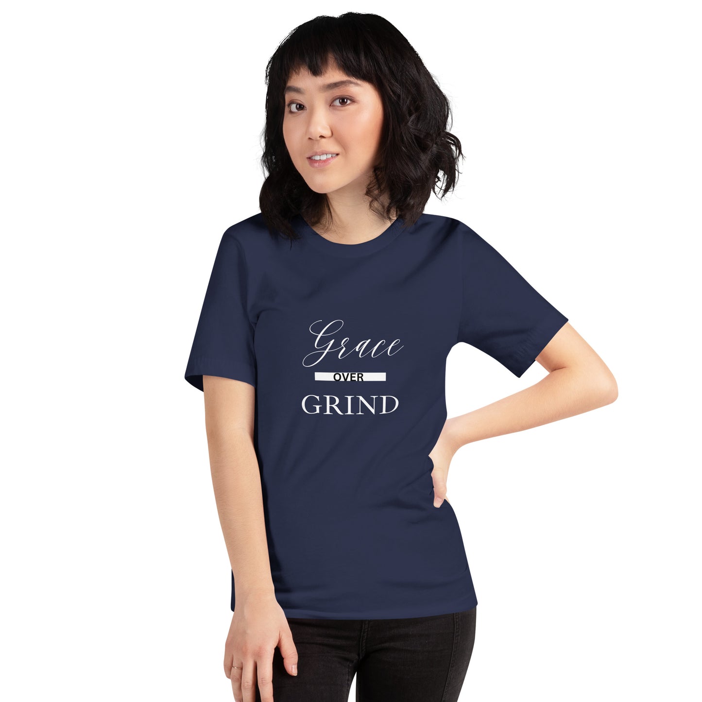 Grace Over Grind-WHT