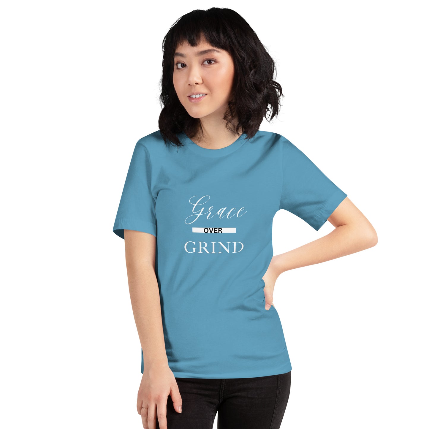 Grace Over Grind-WHT