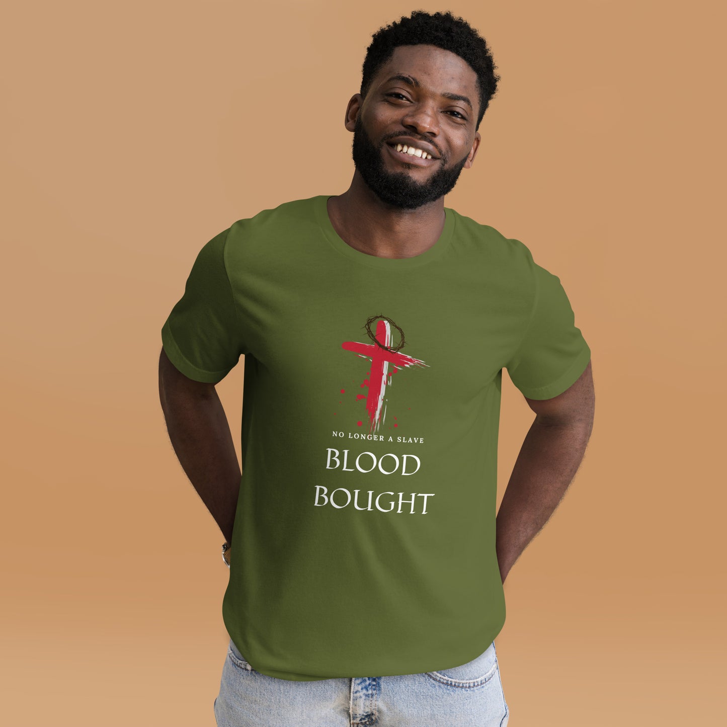 Blood Bought Tee-White