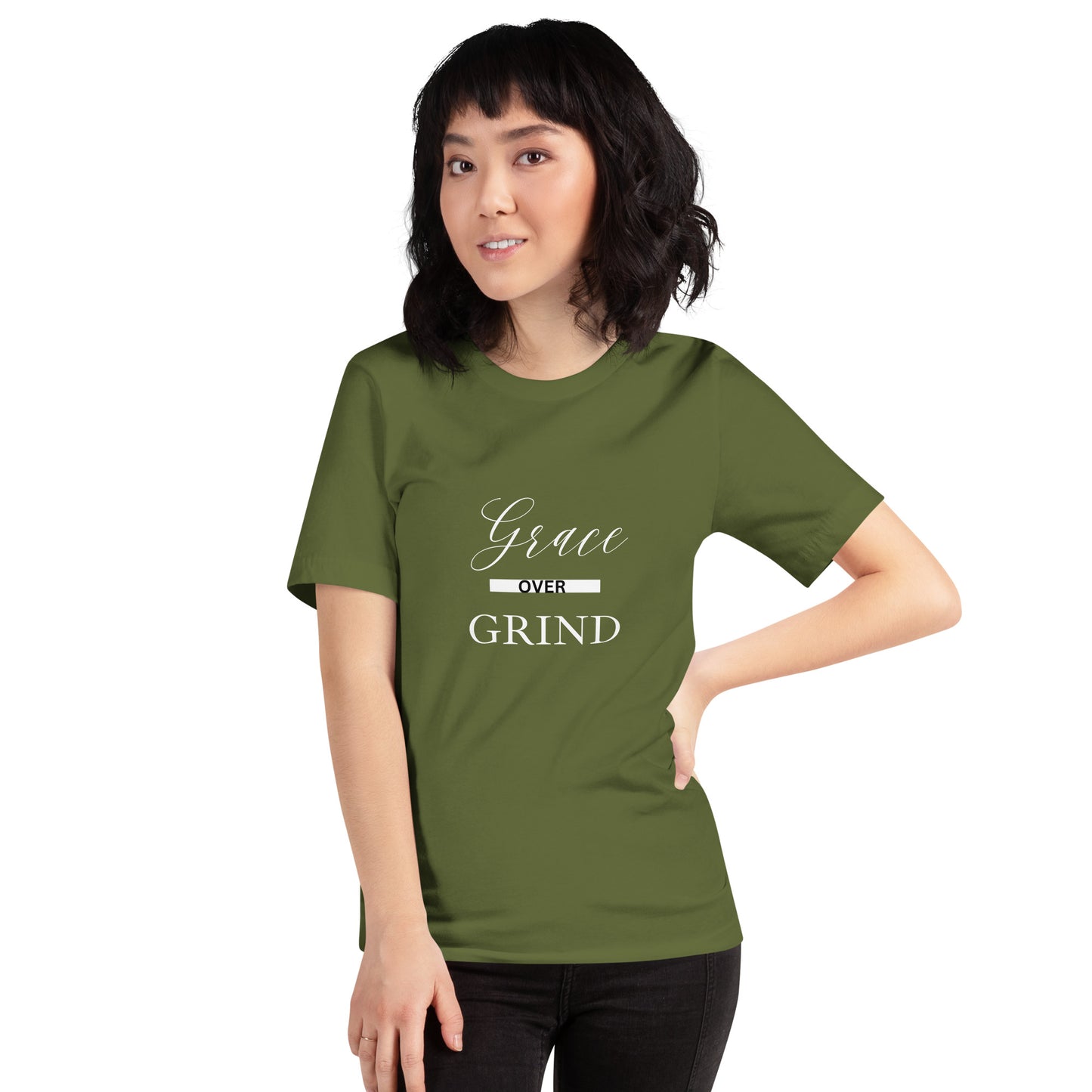 Grace Over Grind-WHT