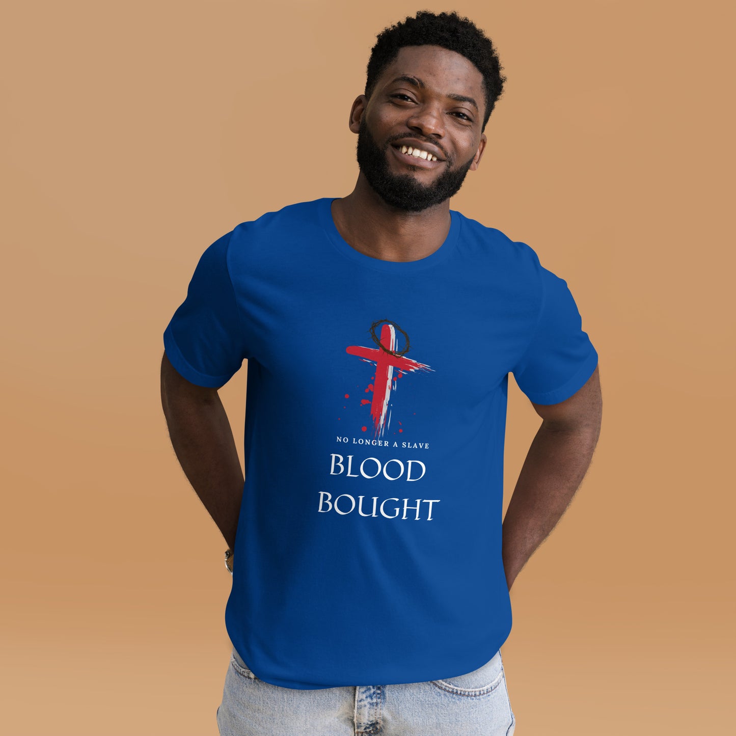 Blood Bought Tee-White